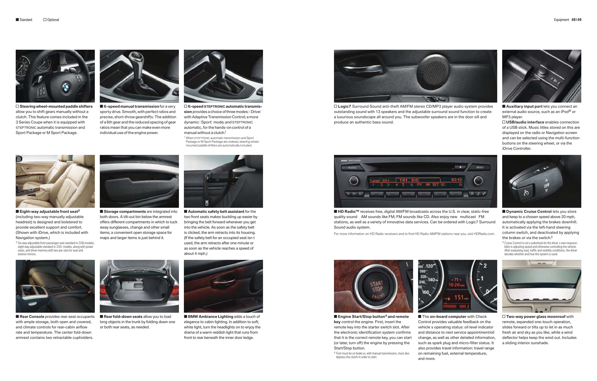 2010 BMW 3-Series Coupe Brochure Page 34